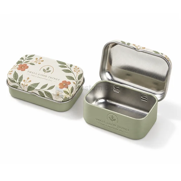 large tin boxes with hinged lids wholesale